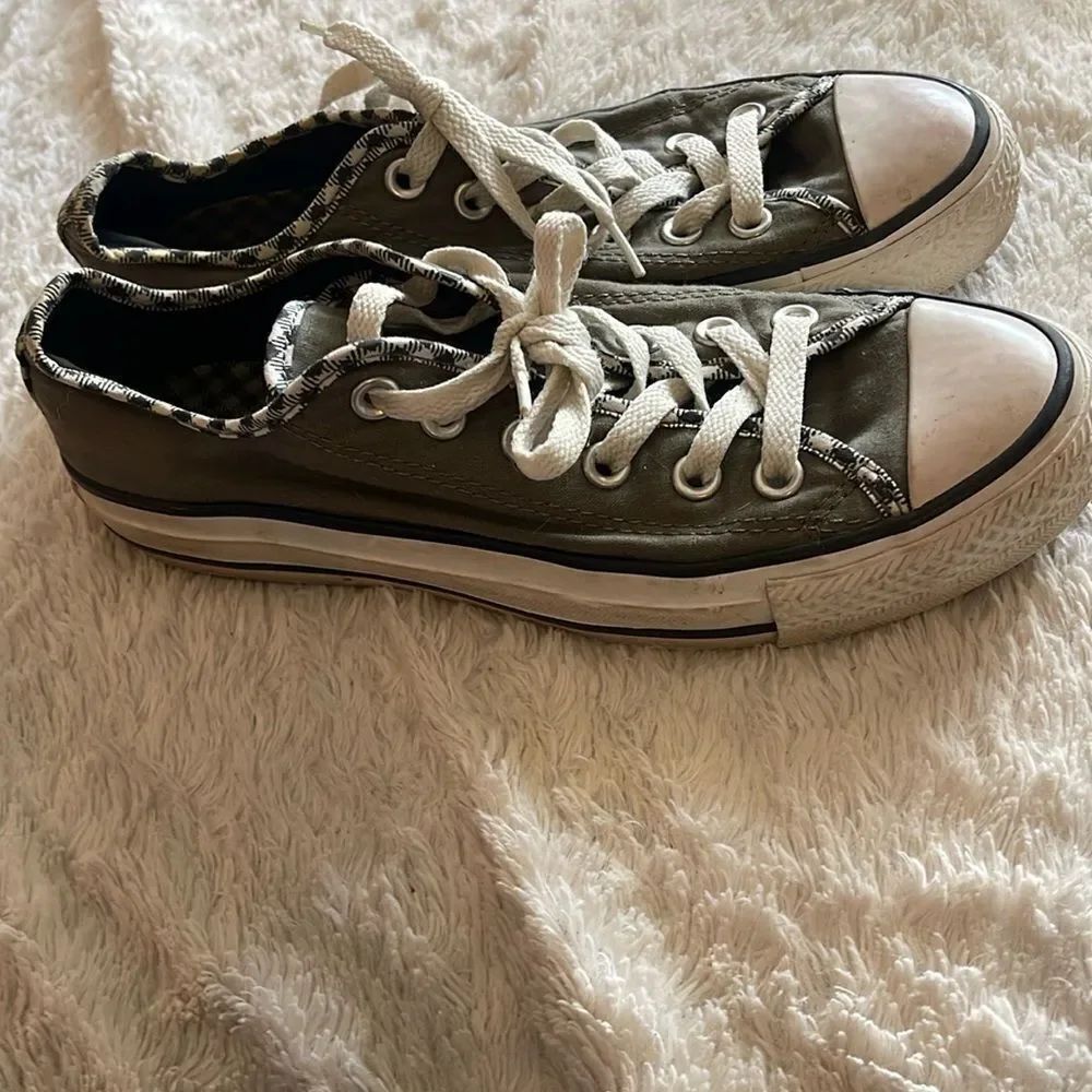 Converse All-Stars double tongue green size 5